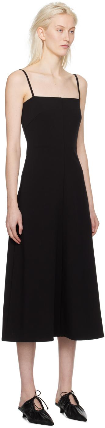 Black Fiona Midi Dress