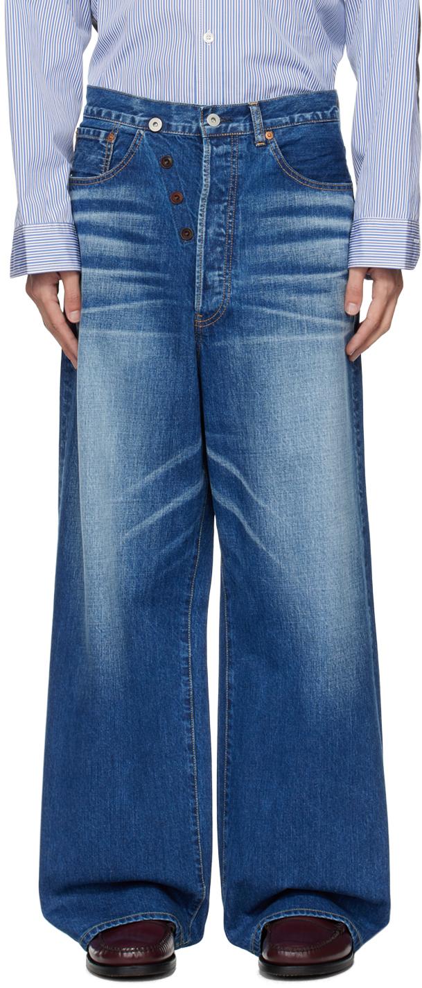 Blue Garment Treated Jeans