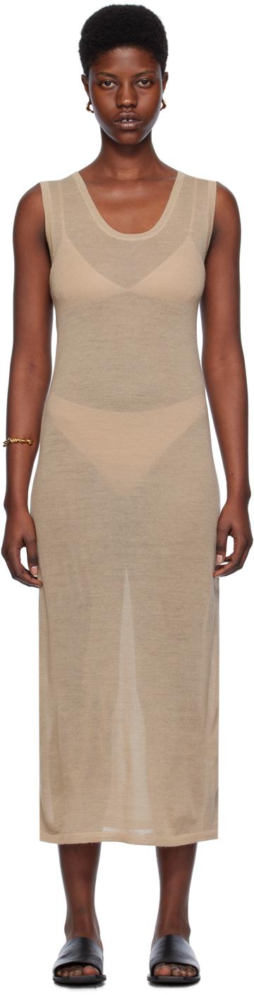 Beige Tank Maxi Dress