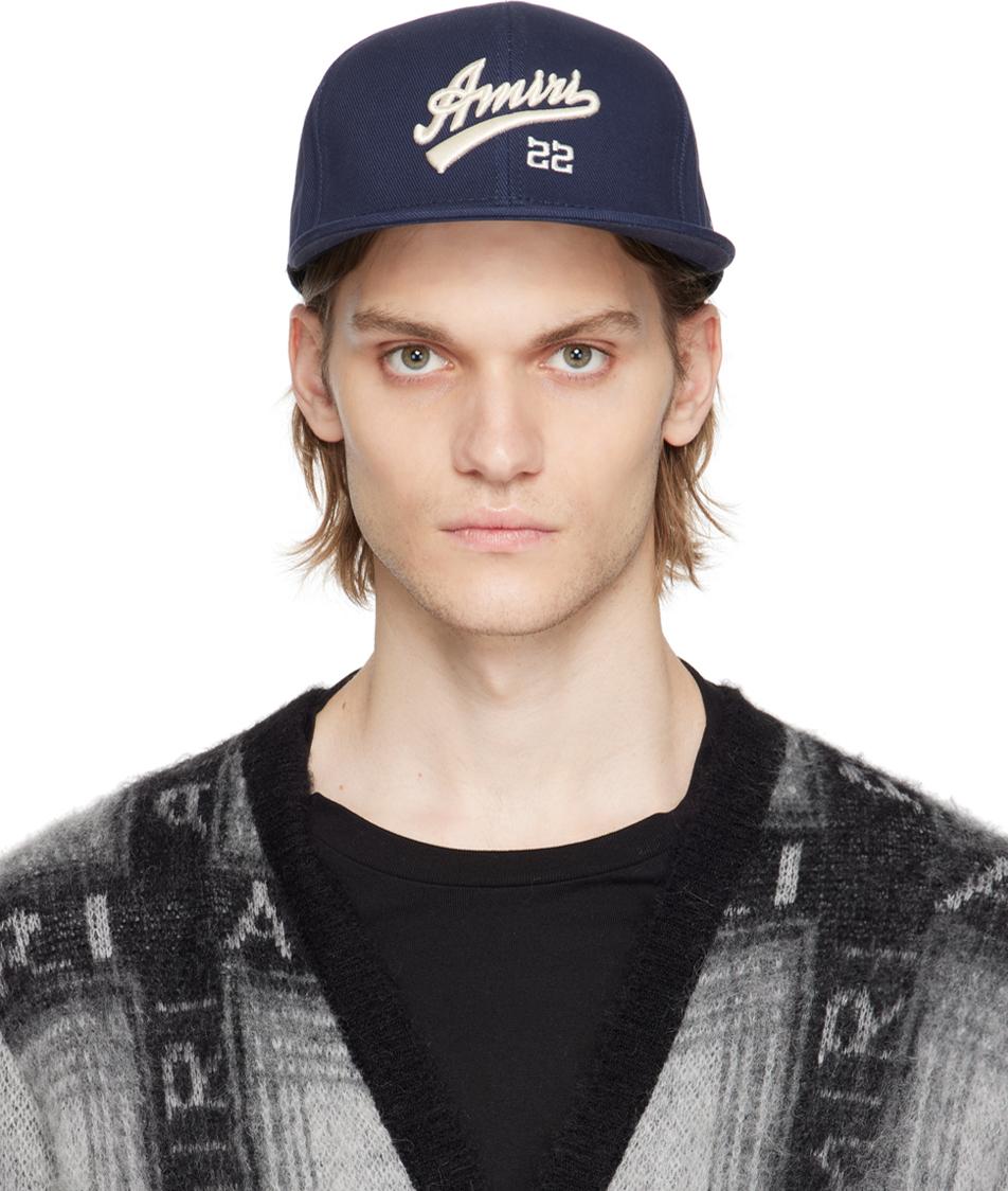 Indigo 'Amiri 22' Fitted Cap