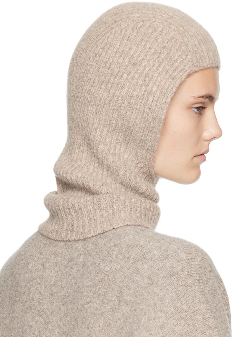 Taupe Soft Rib Balaclava