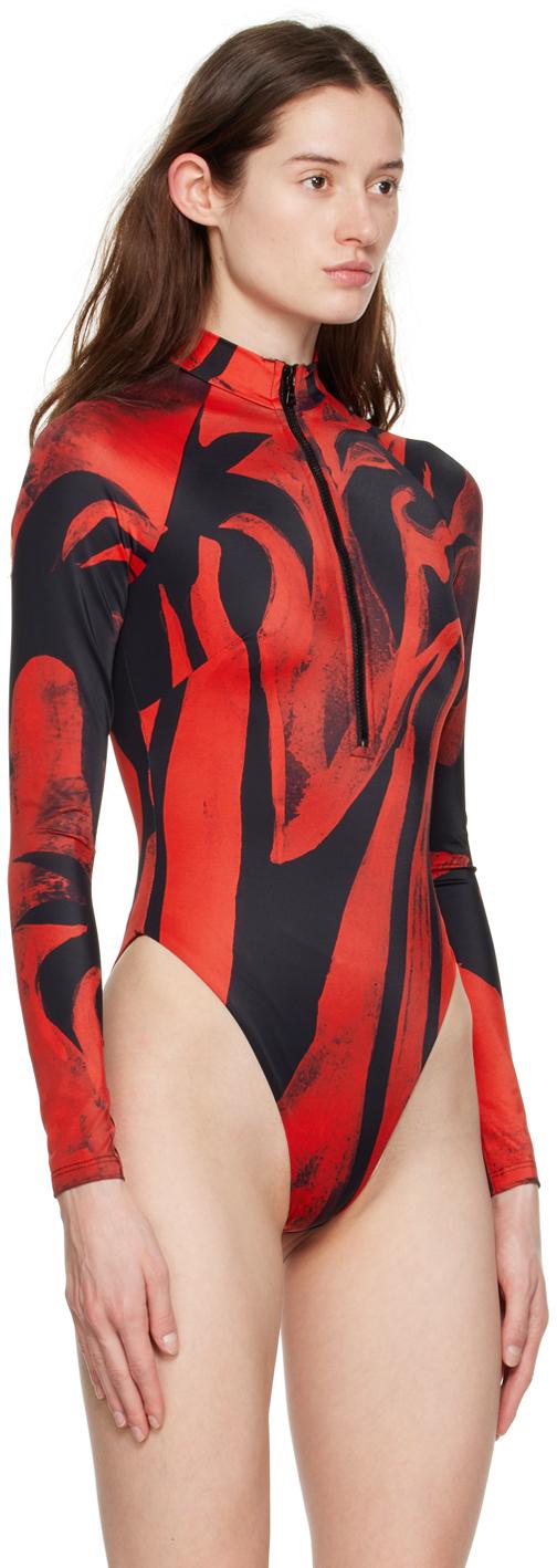 Red Spring One-Piece Swimsuit