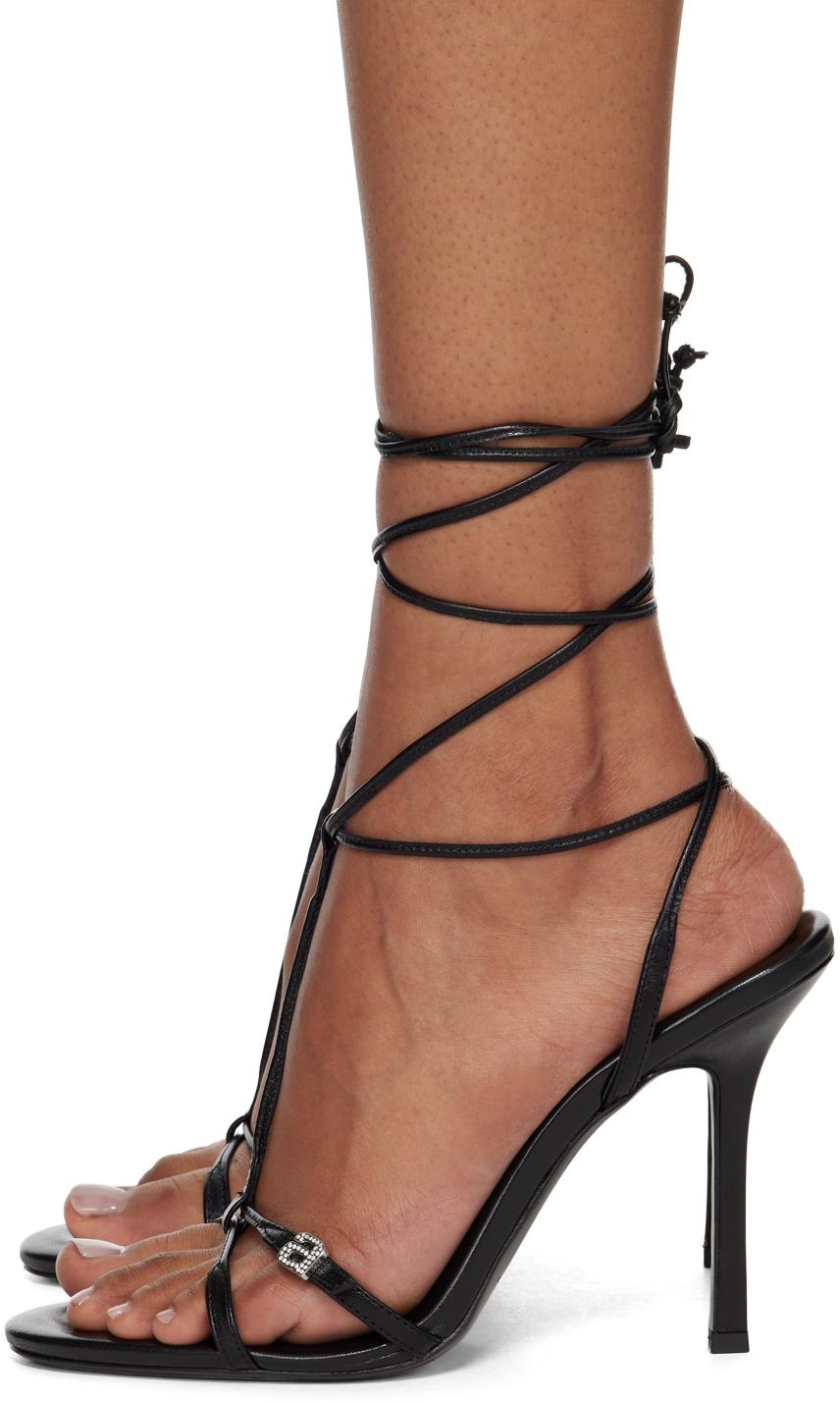 Black Lucienne 105 Heeled Sandals