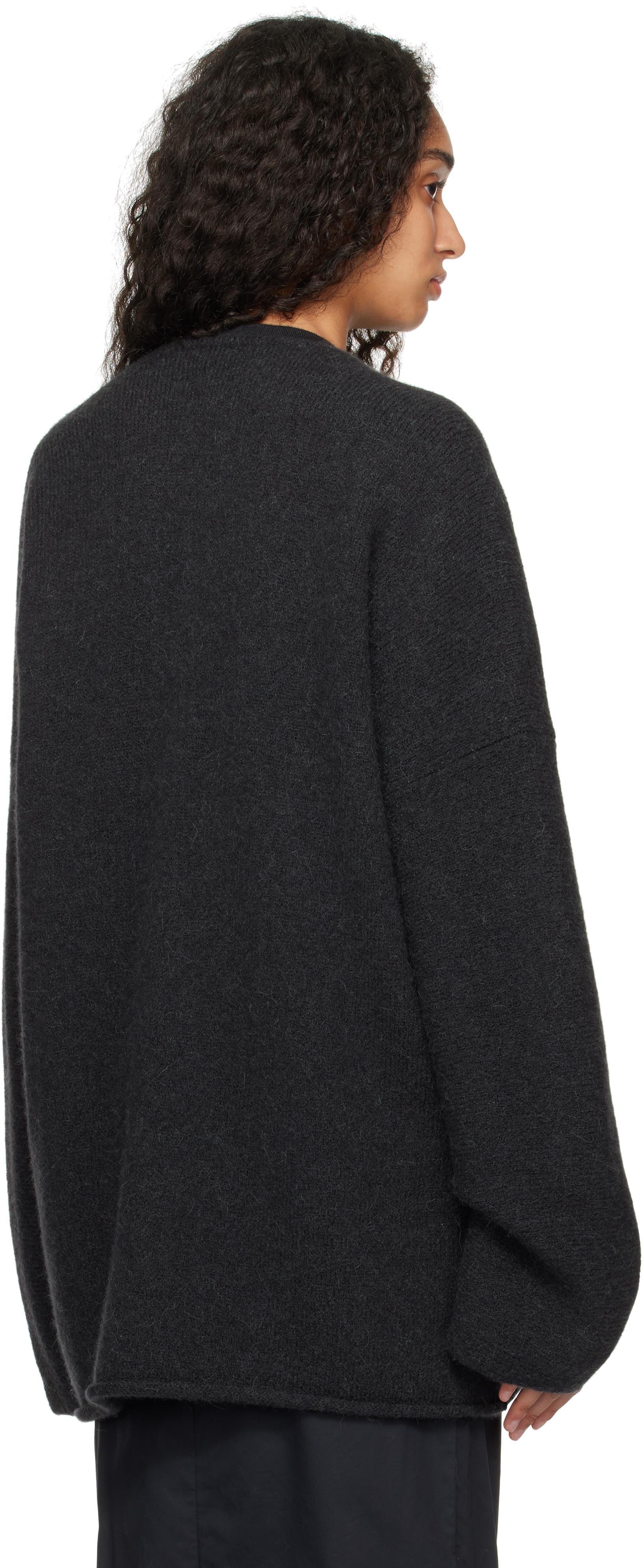 Black Open Cardigan