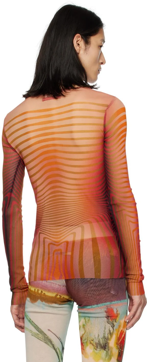 Red & Orange Body Morphing Long Sleeve T-Shirt