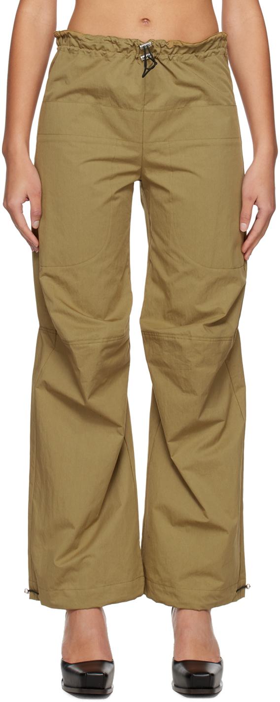 Khaki Drawstring Lounge Pants