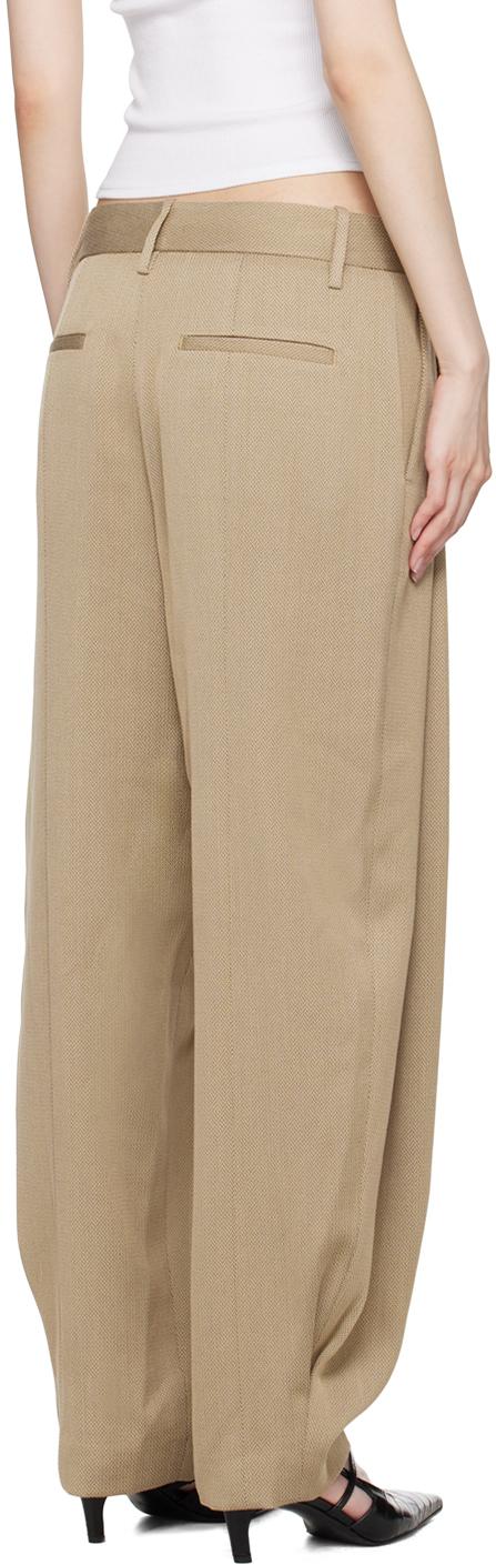 Tan Pleated Trousers