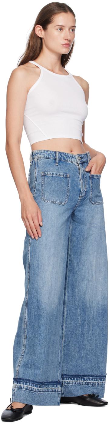 Blue Marina Wide-Leg Jeans