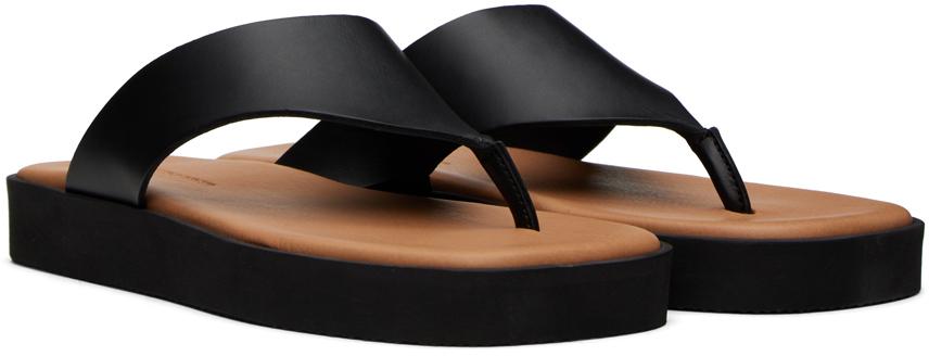 Black Marisol Flat Sandals