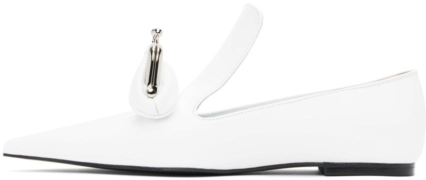 White Coin Purse Loafers