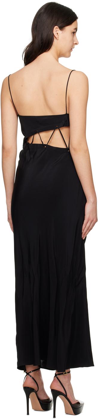 Black Disconnect Midi Dress