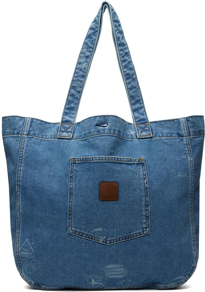 Blue Stamp Tote