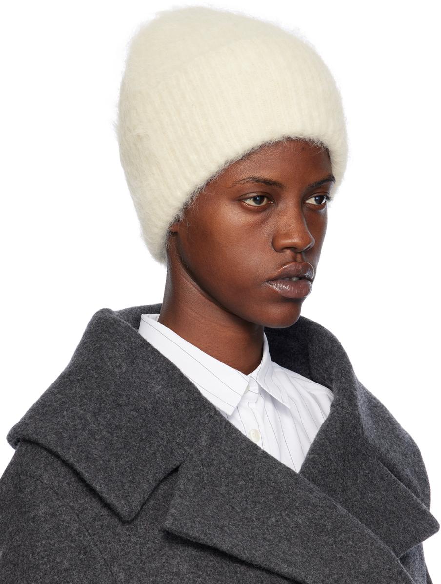 Off-White Alpaca Knit Beanie