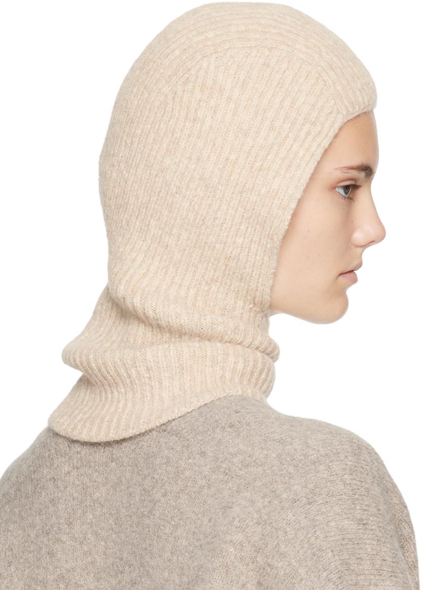 Beige Soft Rib Balaclava