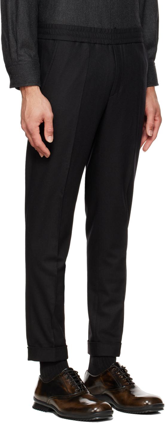 Black Terry Trousers