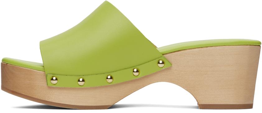 Green Bobbie Clogs