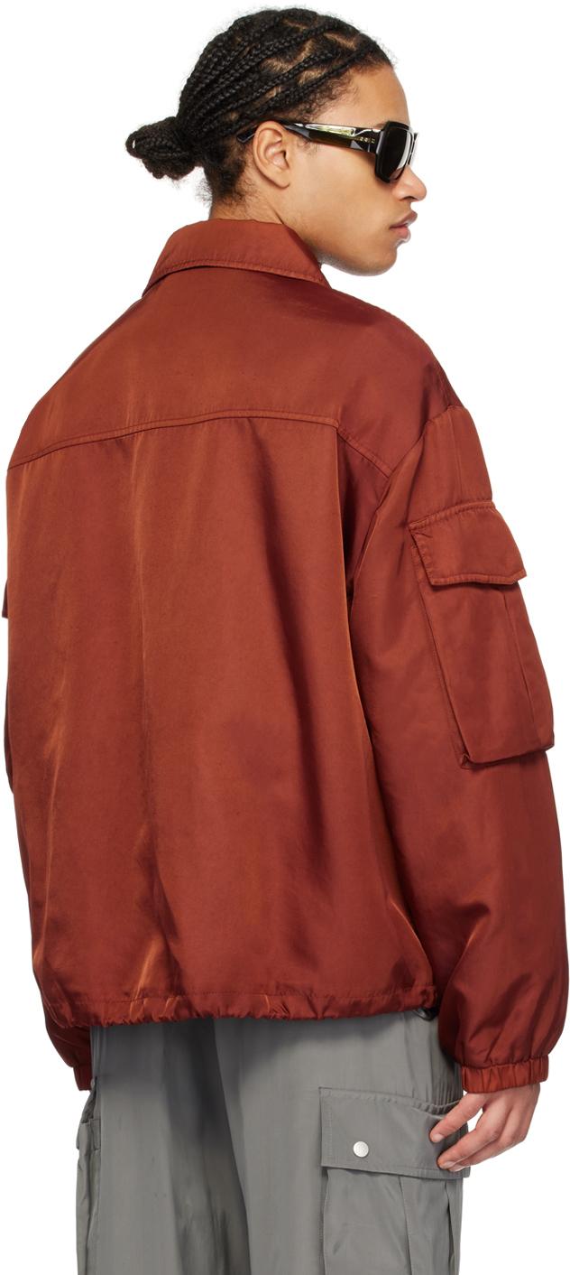 Orange Garment-Dyed Jacket