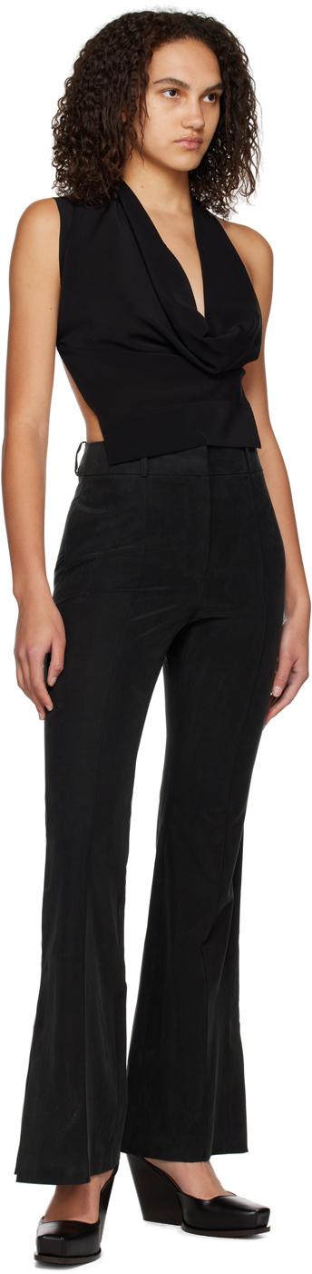 Black Flared Trousers