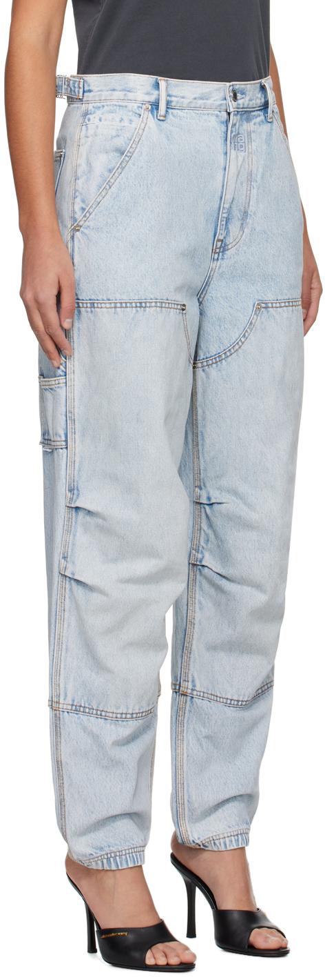 Blue Double Front Jeans