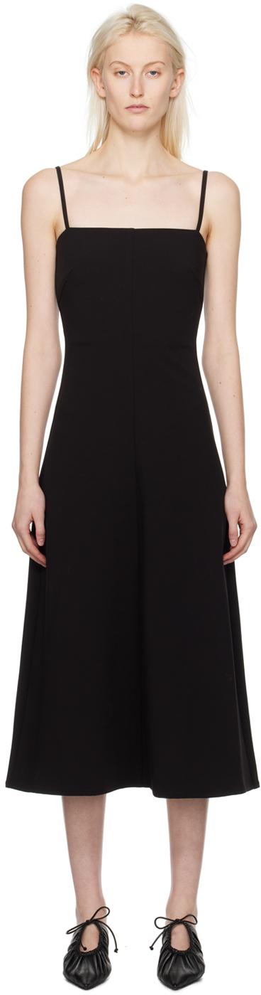 Black Fiona Midi Dress