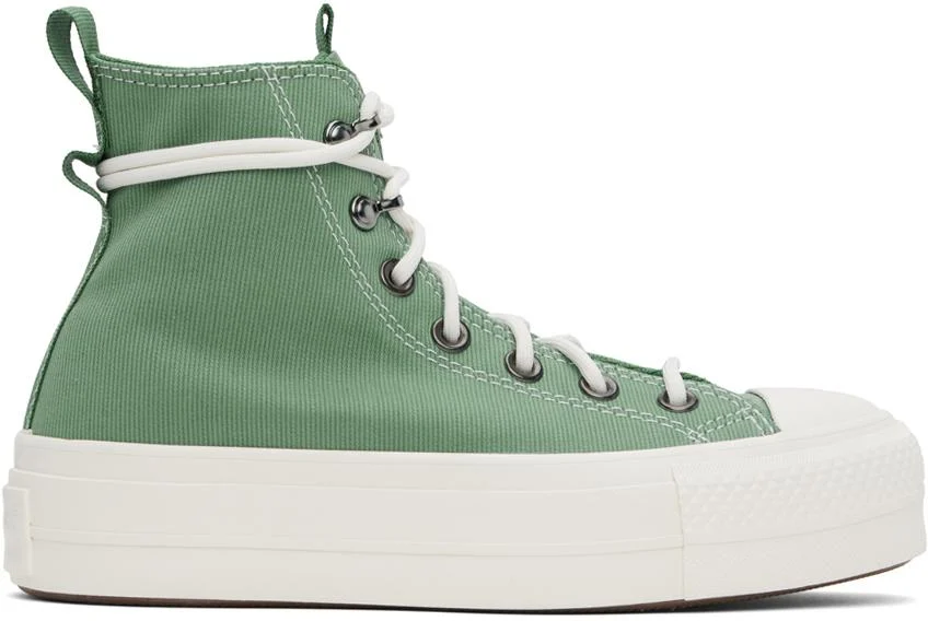 Green Chuck Taylor All Star Lift Platform Utility Sneakers