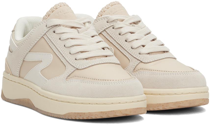 Beige Retro Tennis Sneakers