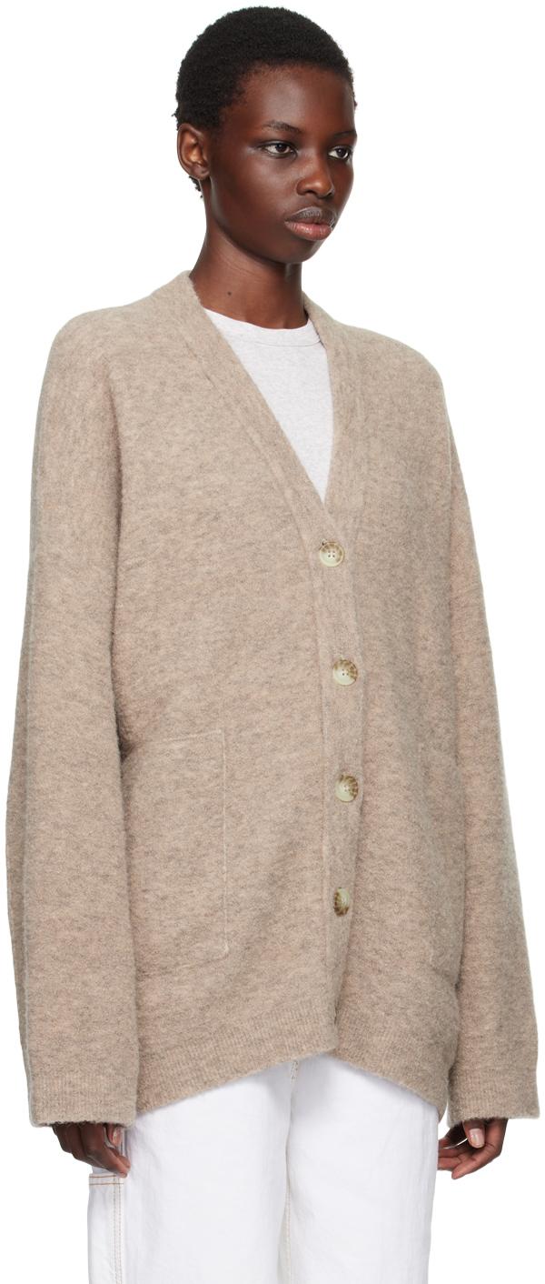 Brown Fleece Cardigan