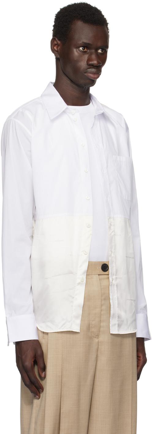 White & Off-White Combo Office Shirt