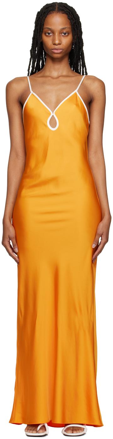 Yellow Keyhole Maxi Dress