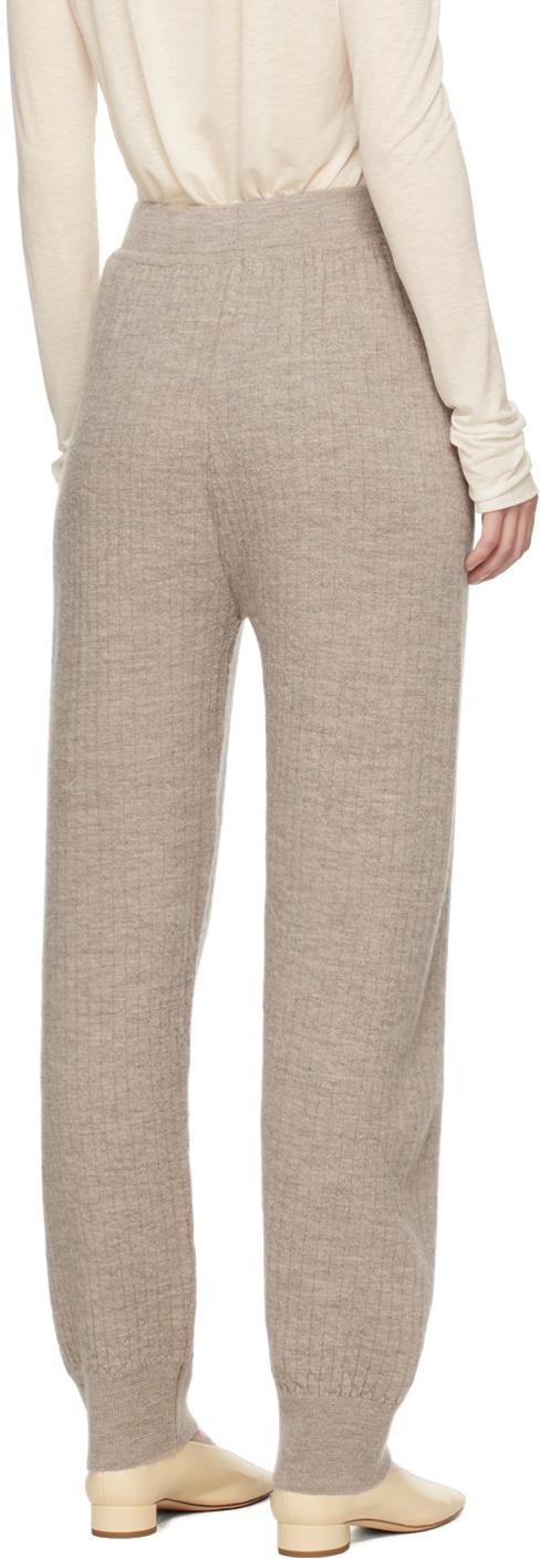 Taupe Line Quilt Lounge Pants