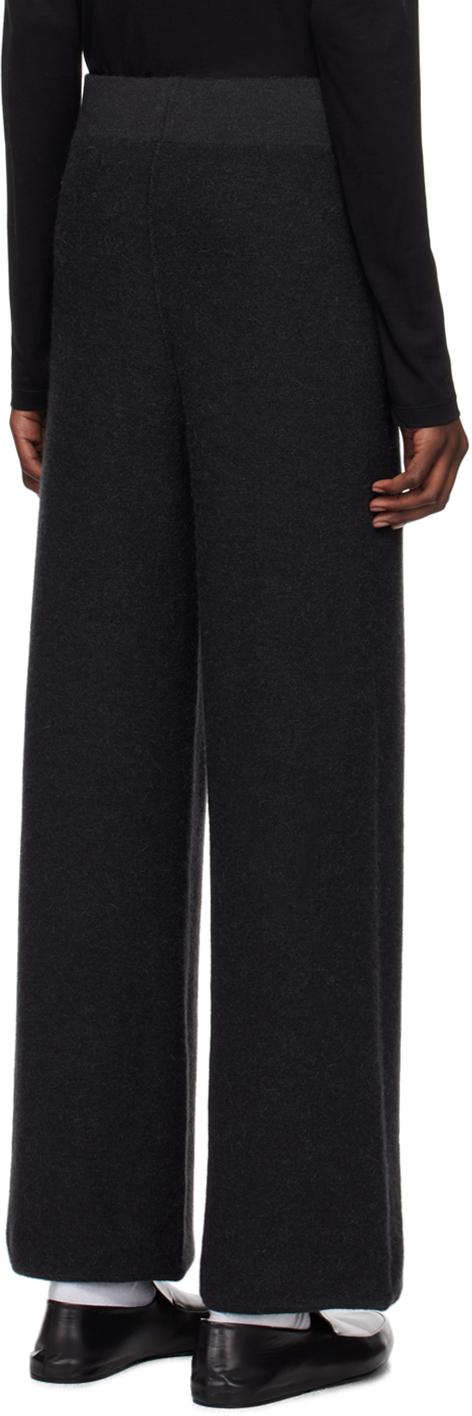 Black Double Knit Lounge Pants