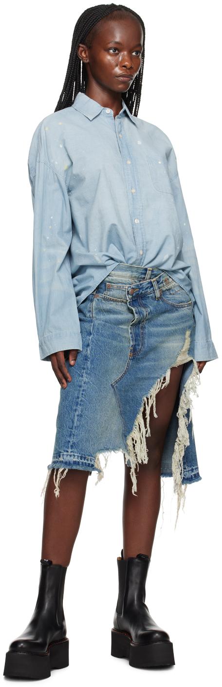 Blue Norbury Denim Miniskirt