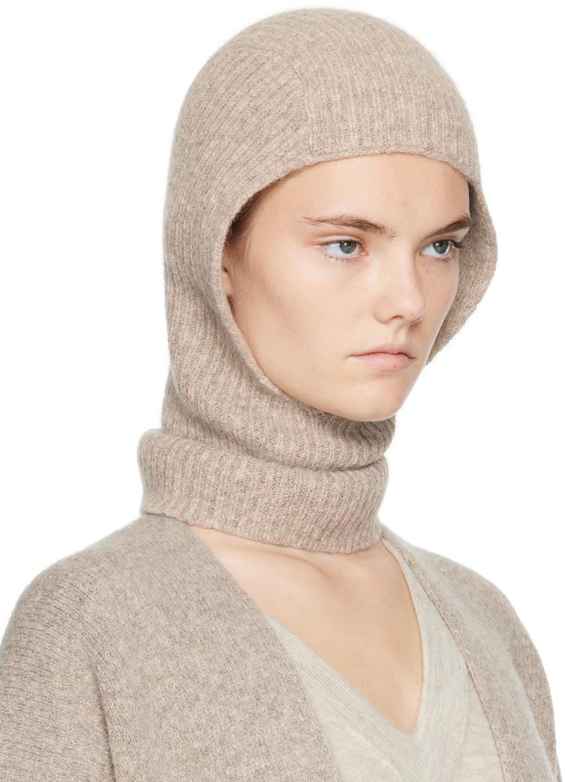 Taupe Soft Rib Balaclava