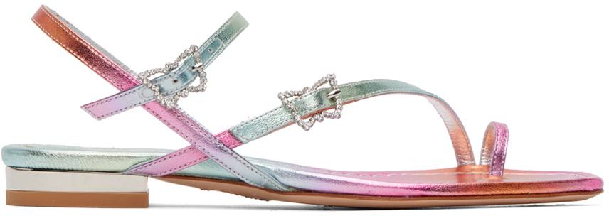 Multicolor Venus Flat Sandals