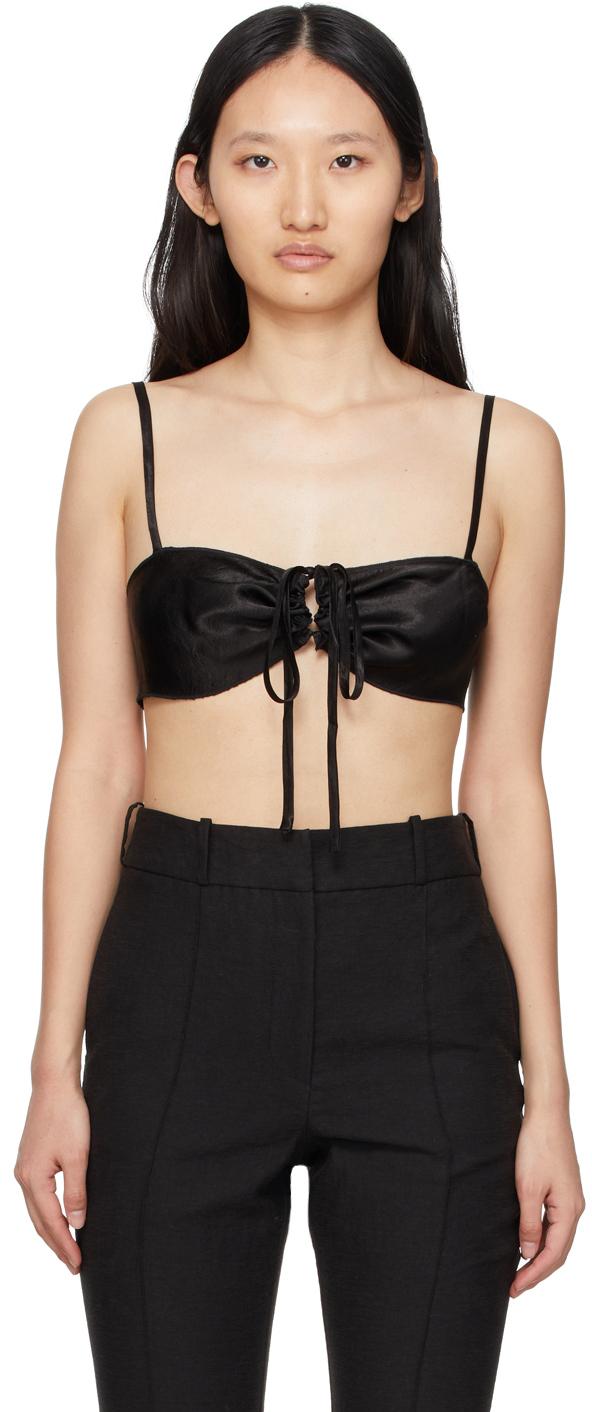 SSENSE Exclusive Black Curly Bra Camisole