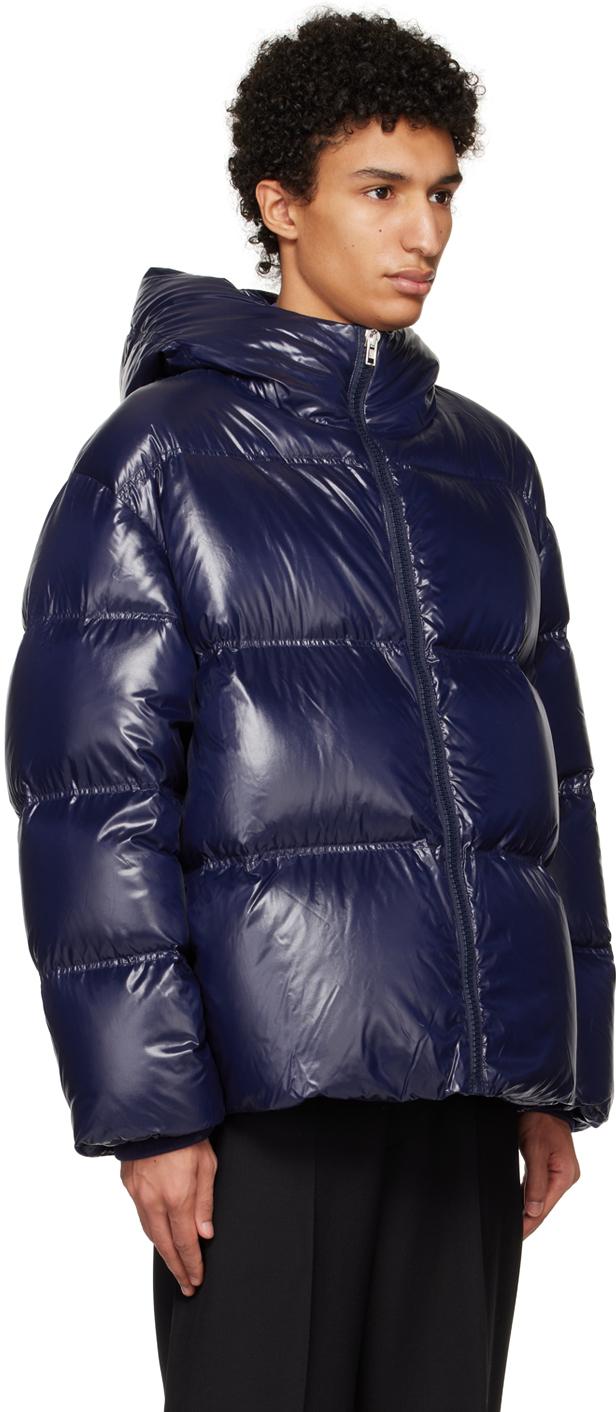 Navy Hooded Down Jacket