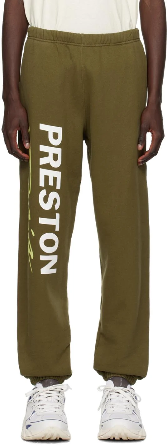 Khaki 'Racing' Sweatpants