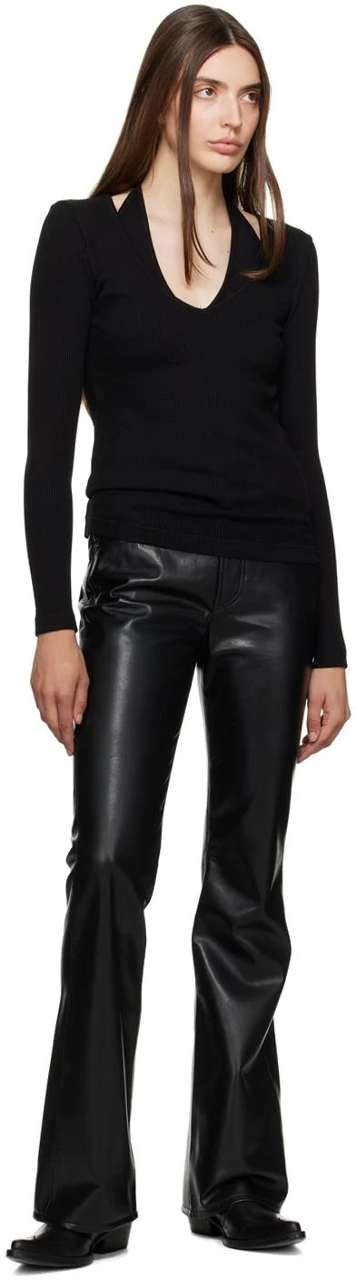 Black Lilah Leather Pants