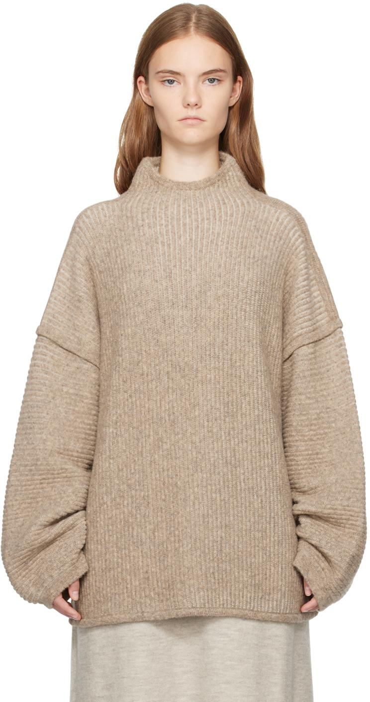 Beige Ottoman Turtleneck