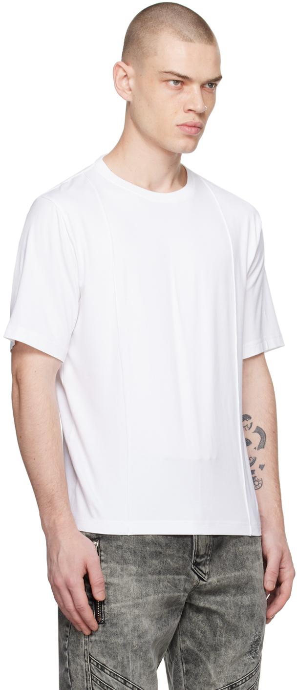 White Regular Creased T-Shirt