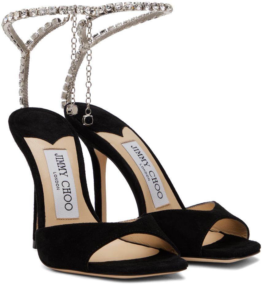 Black Saeda 100 Heeled Sandals