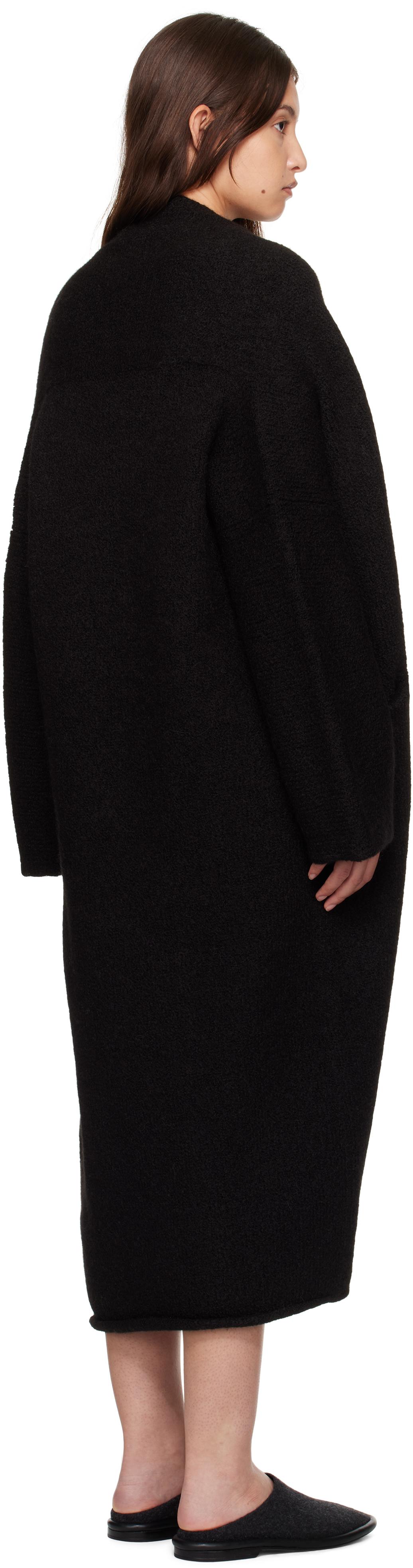 Black Long Shawl Cardigan