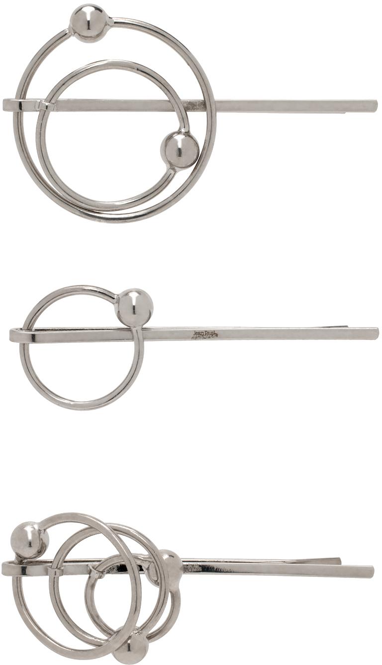 Silver Piercing Hair Pin Set