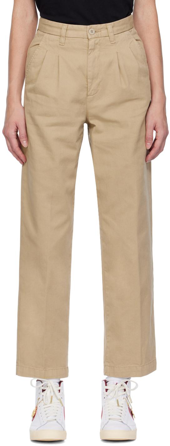 Beige Cara Trousers