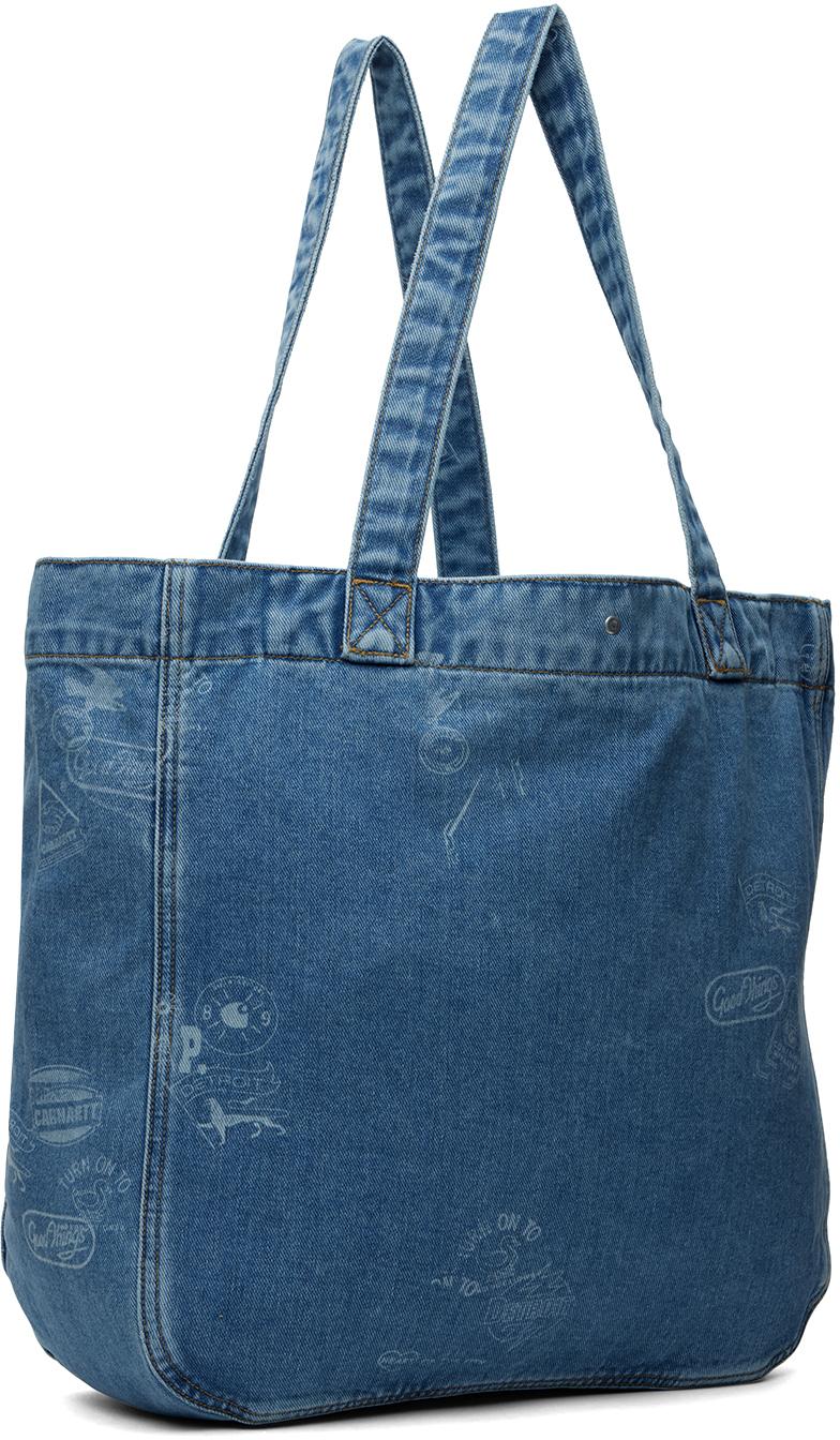 Blue Stamp Tote