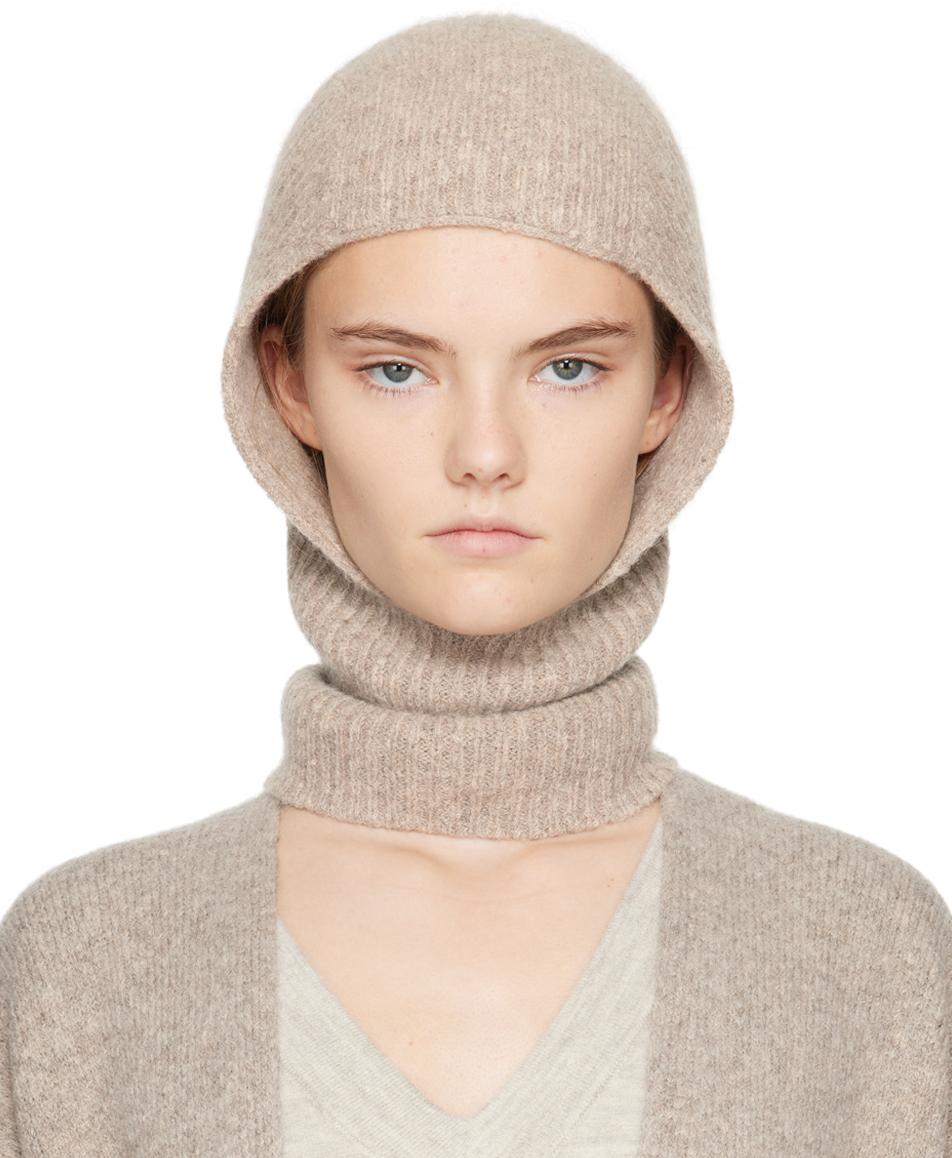 Taupe Soft Rib Balaclava