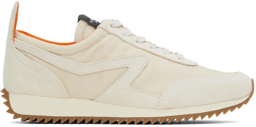 Beige Retro Runner Sneakers