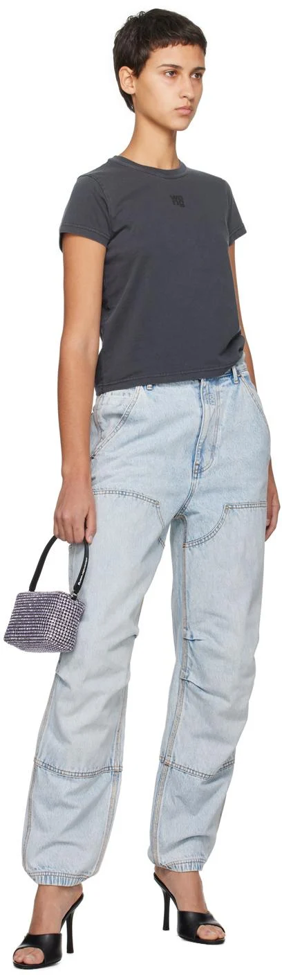 Blue Double Front Jeans