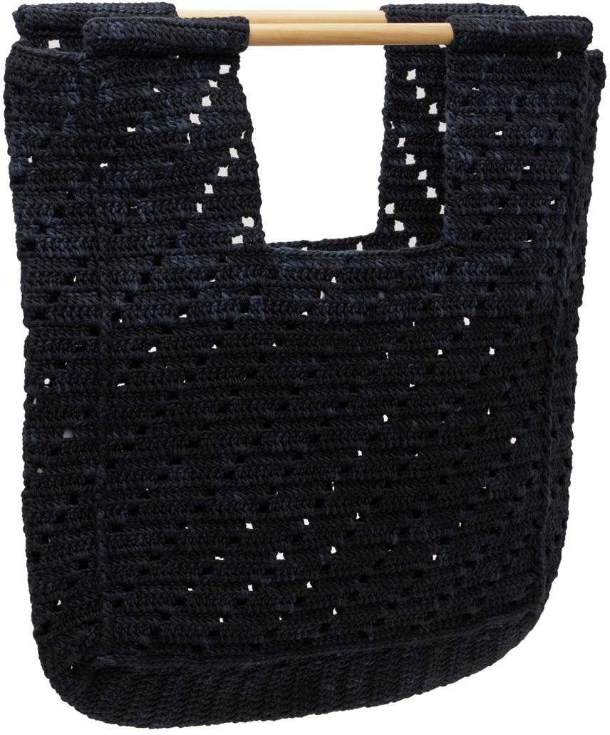 Black Dowel Tote