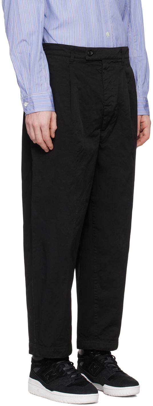 Black Zip-Fly Trousers